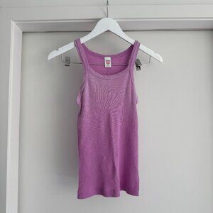 Re/Done Hanes Purple Tank